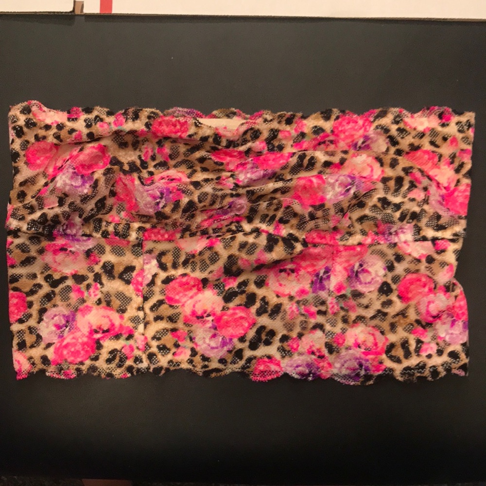 Y2K PINK cheetah print Bandeau
